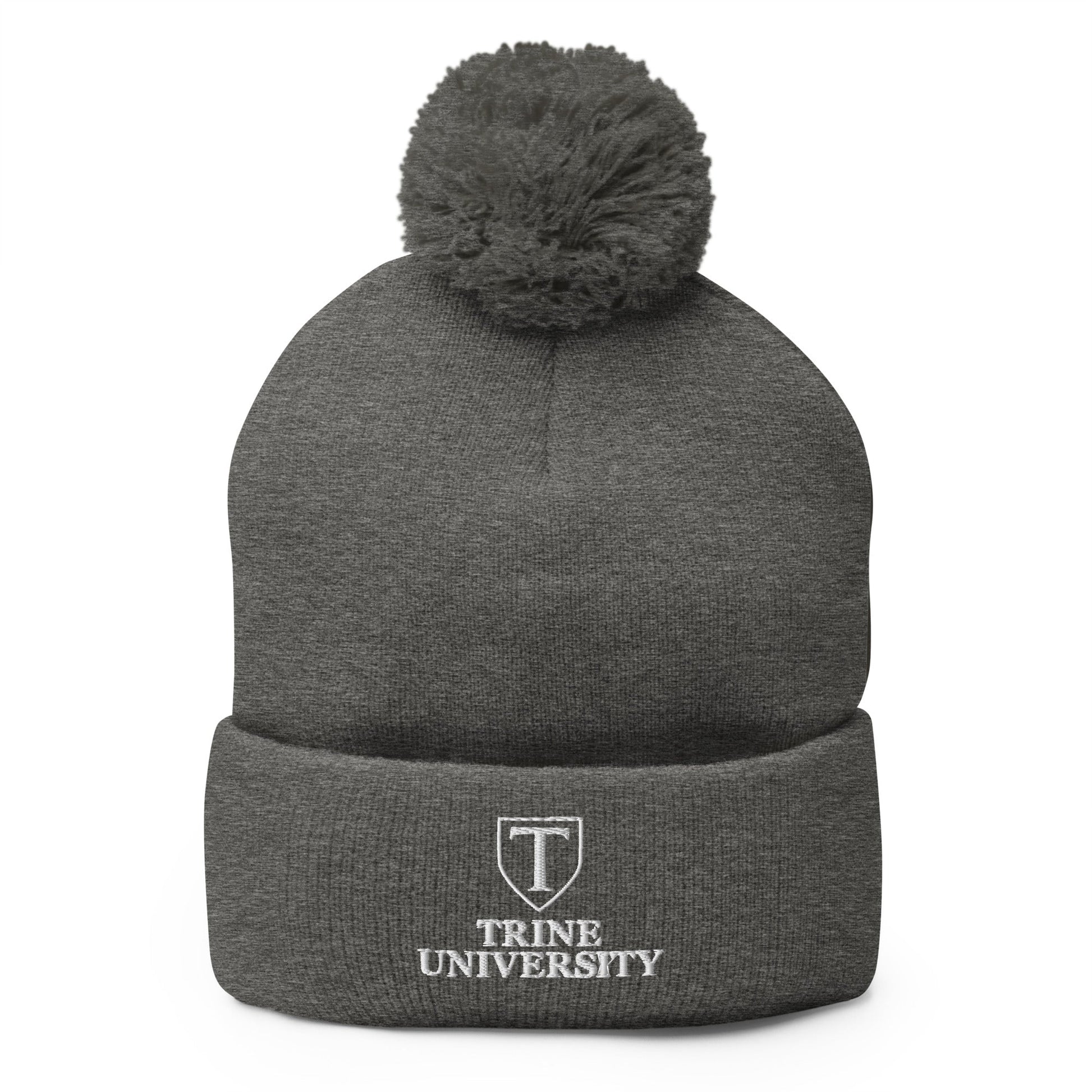Pom-Pom Beanie | Trine PA program | Emblem Logo