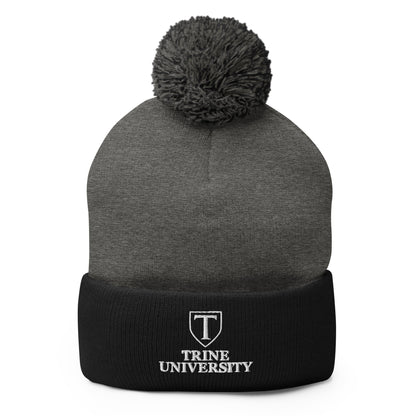 Pom-Pom Beanie | Trine PA program | Emblem Logo