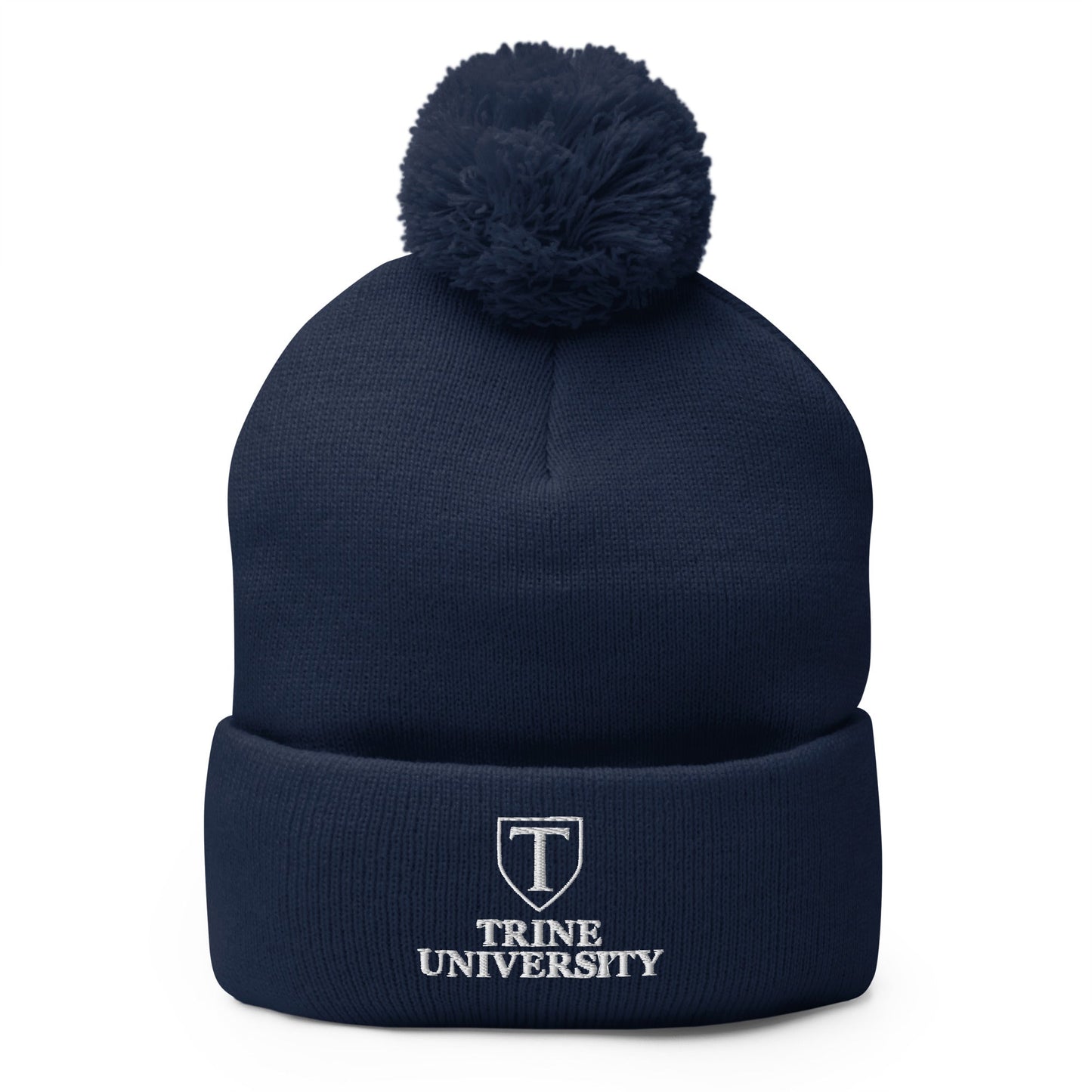Pom-Pom Beanie | Trine PA program | Emblem Logo