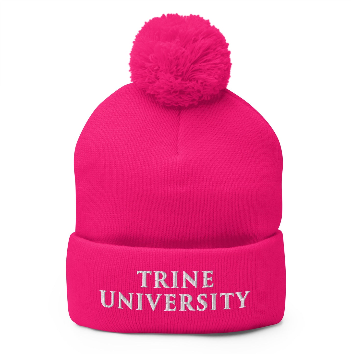 Pom-Pom Beanie | Trine PA program | Modern Script Logo