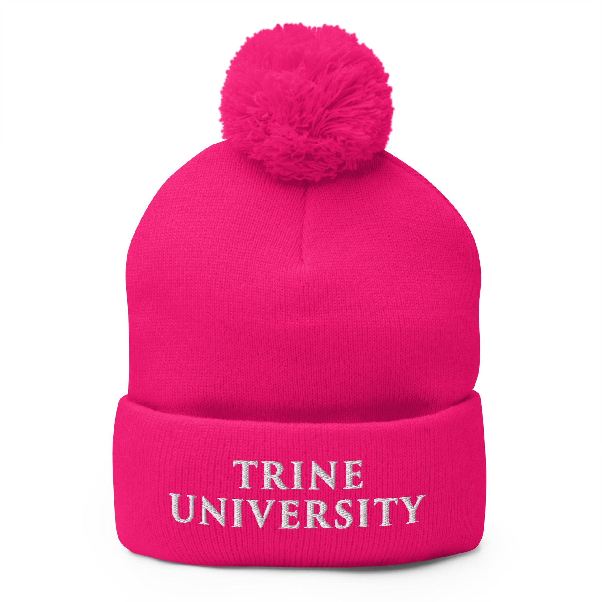 Pom-Pom Beanie | Trine PA program | Modern Script Logo