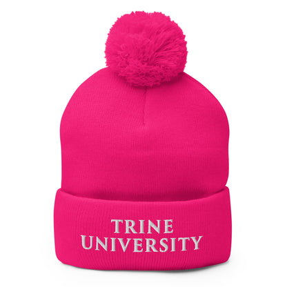 Pom-Pom Beanie | Trine PA program | Modern Script Logo