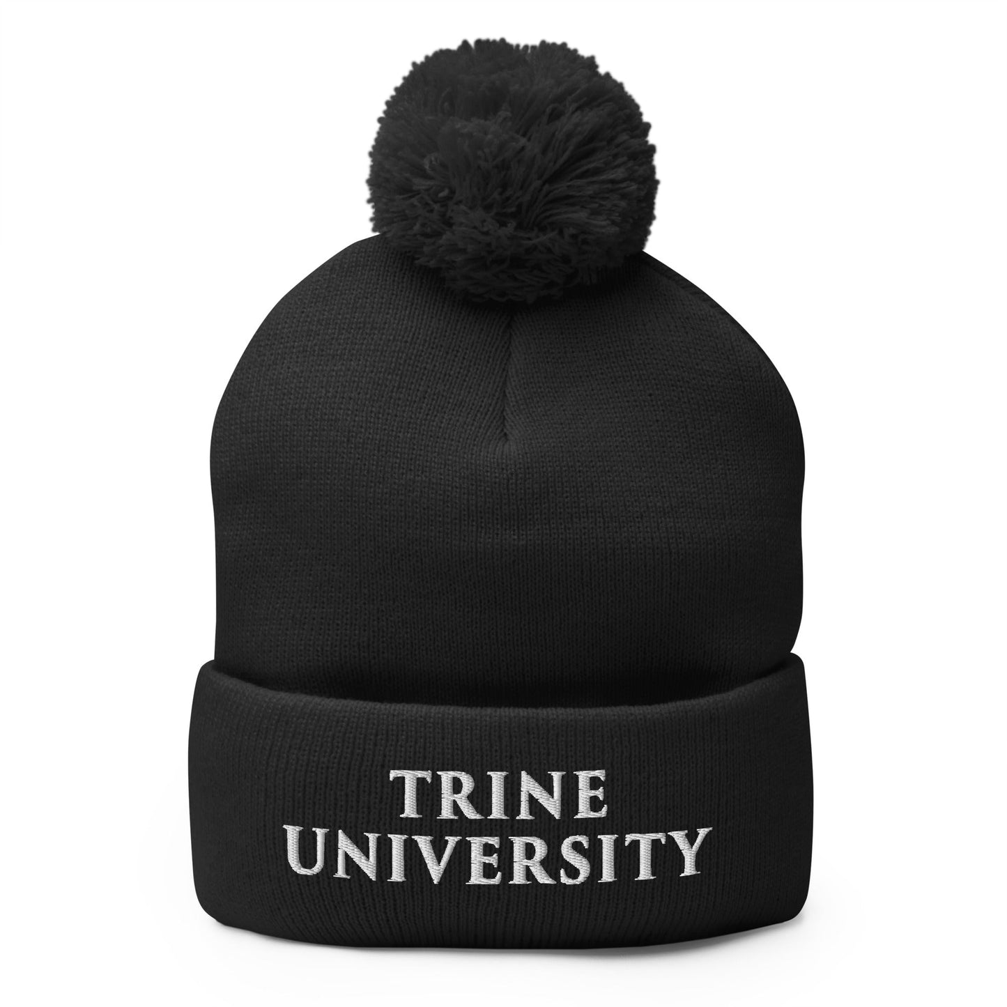 Pom-Pom Beanie | Trine PA program | Modern Script Logo