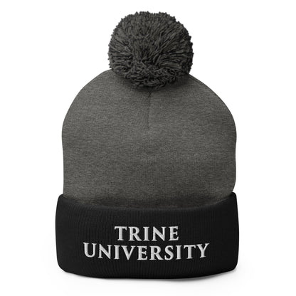 Pom-Pom Beanie | Trine PA program | Modern Script Logo