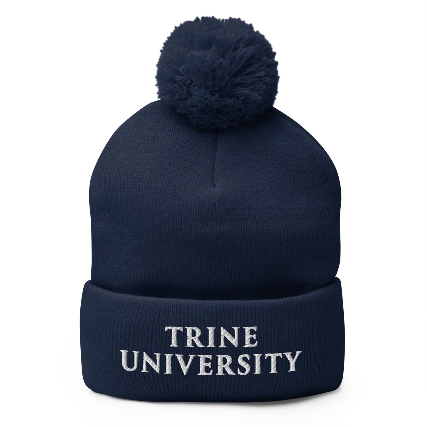 Pom-Pom Beanie | Trine PA program | Modern Script Logo
