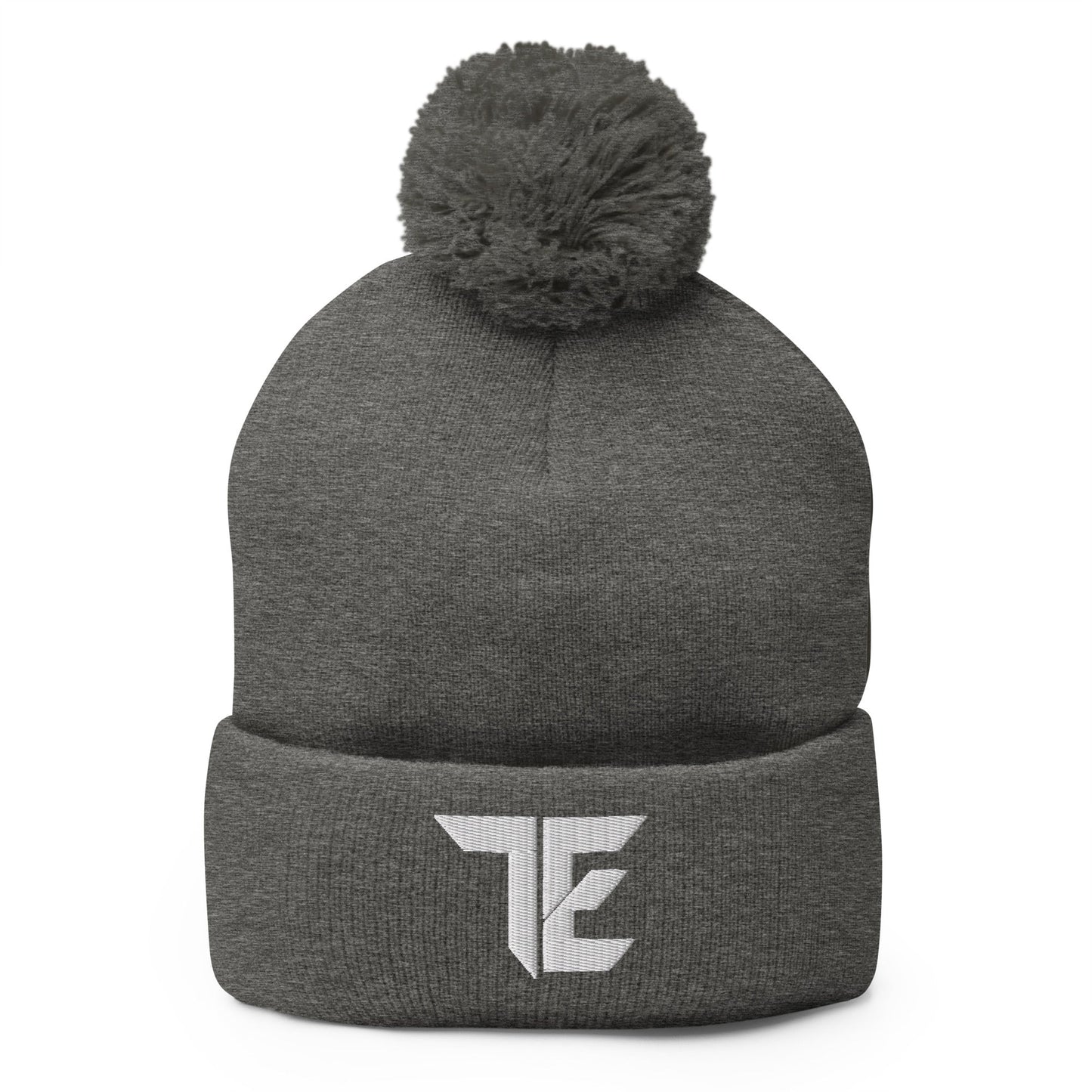Pom-Pom Beanie | Trust & Elevate | Script Logo