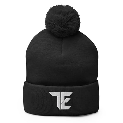 Pom-Pom Beanie | Trust & Elevate | Script Logo