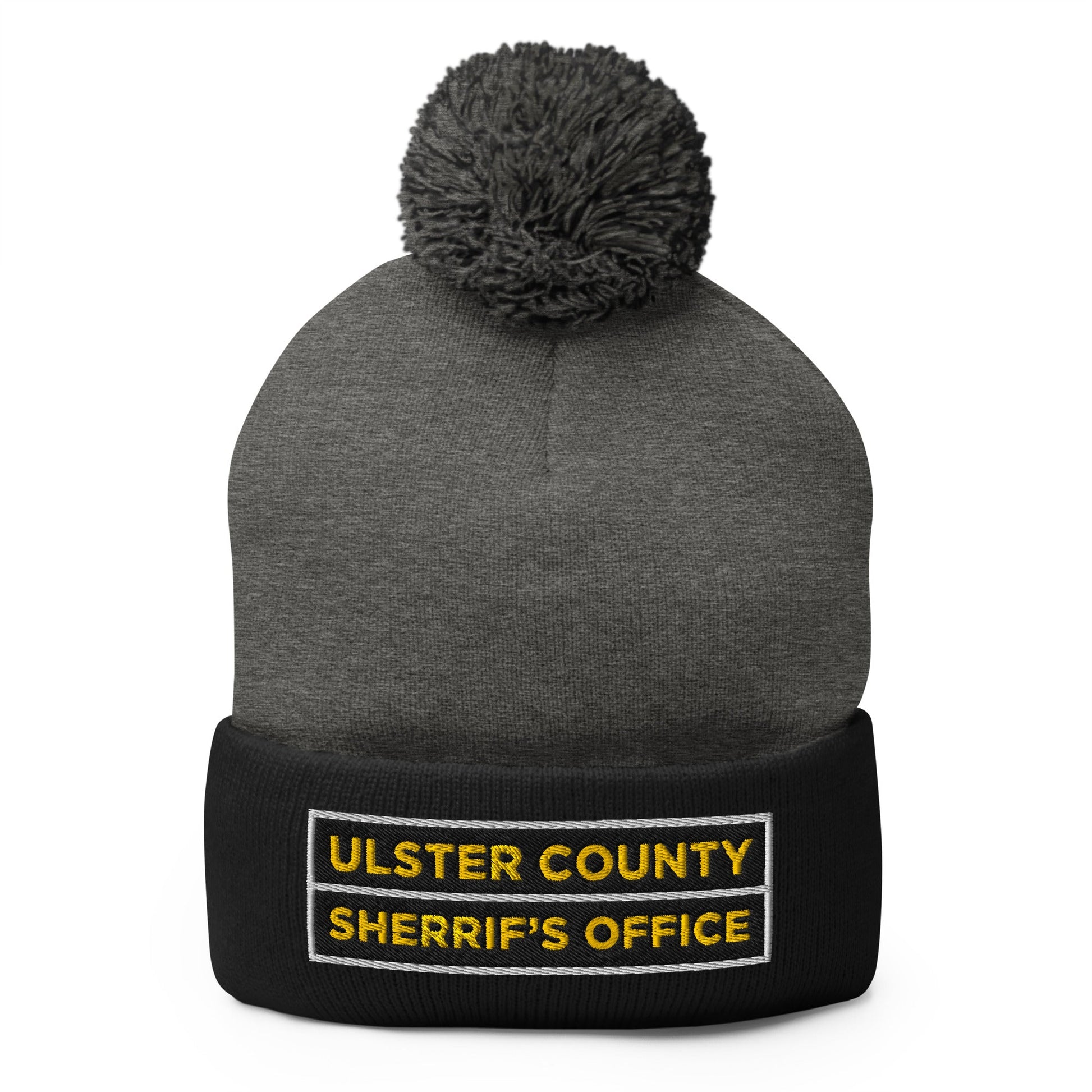 Pom - Pom Beanie | Ulster County Sheriff's Office Wellness Division | Crest Logo