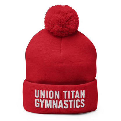Pom-Pom Beanie | Union Gymnastics | Modern Script Logo