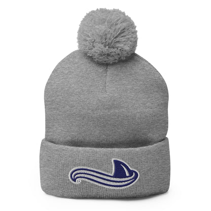 Pom - Pom Beanie | University South Carolina Beaufort Track & Field | Fin Logo