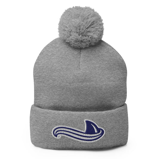 Pom - Pom Beanie | University South Carolina Beaufort Track & Field | Fin Logo