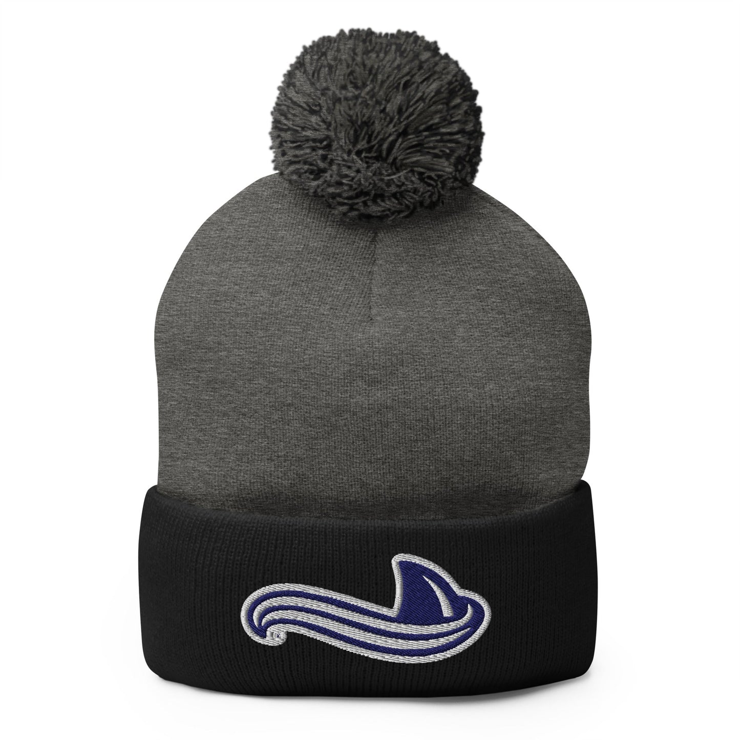 Pom - Pom Beanie | University South Carolina Beaufort Track & Field | Fin Logo