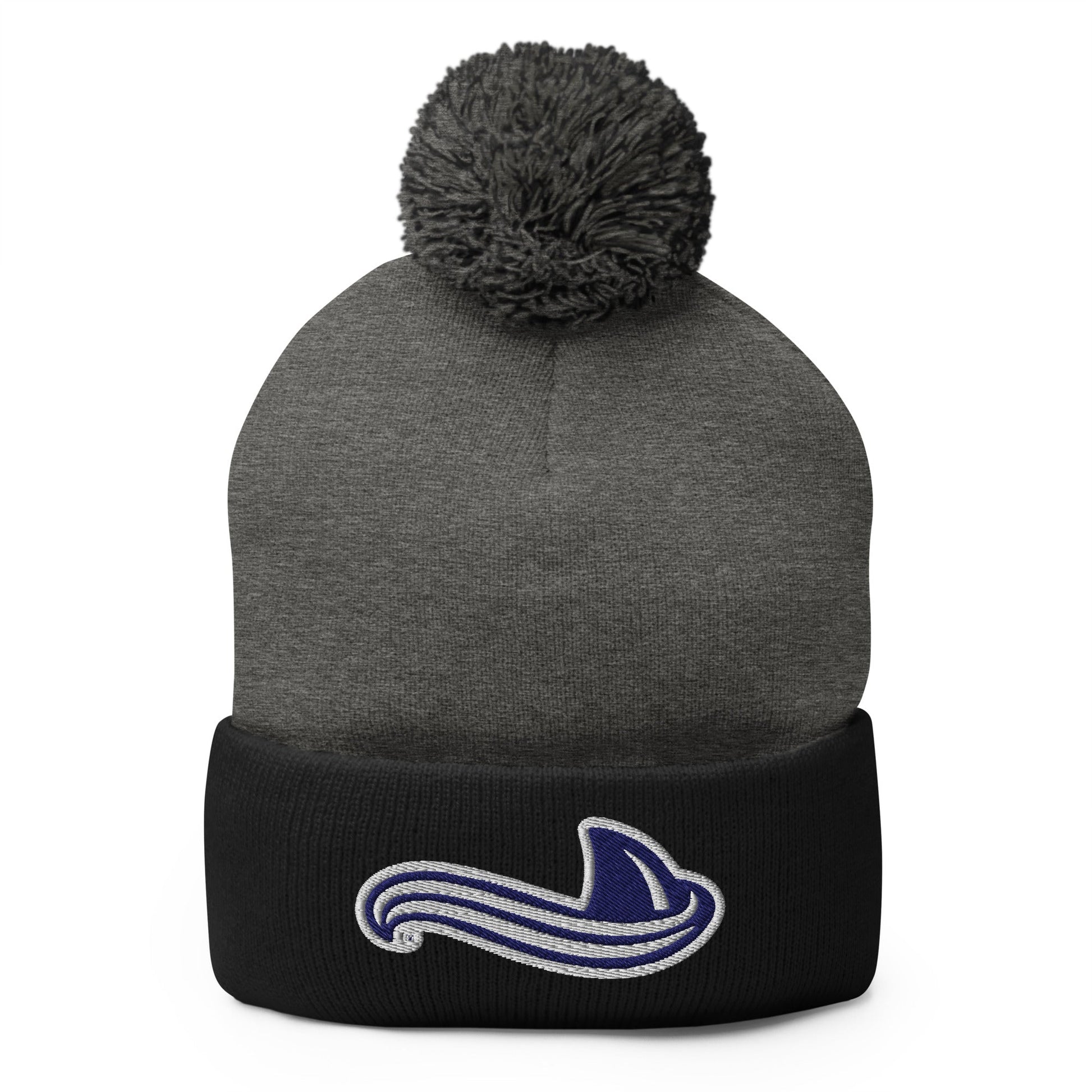 Pom - Pom Beanie | University South Carolina Beaufort Track & Field | Fin Logo