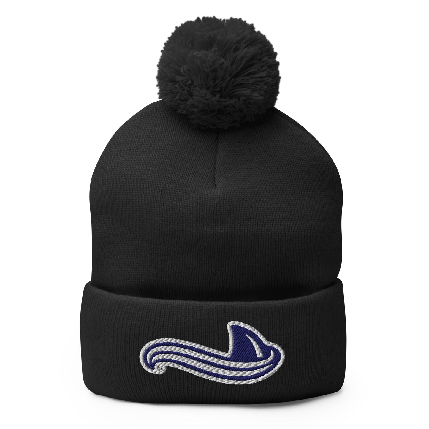 Pom - Pom Beanie | University South Carolina Beaufort Track & Field | Fin Logo