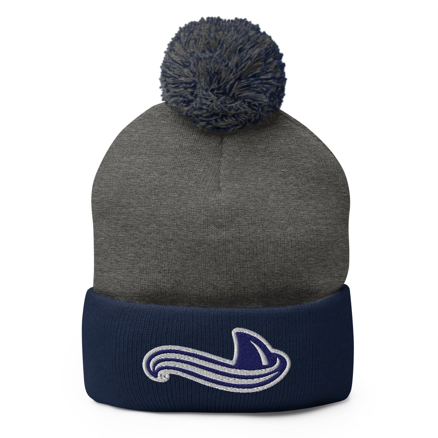 Pom - Pom Beanie | University South Carolina Beaufort Track & Field | Fin Logo
