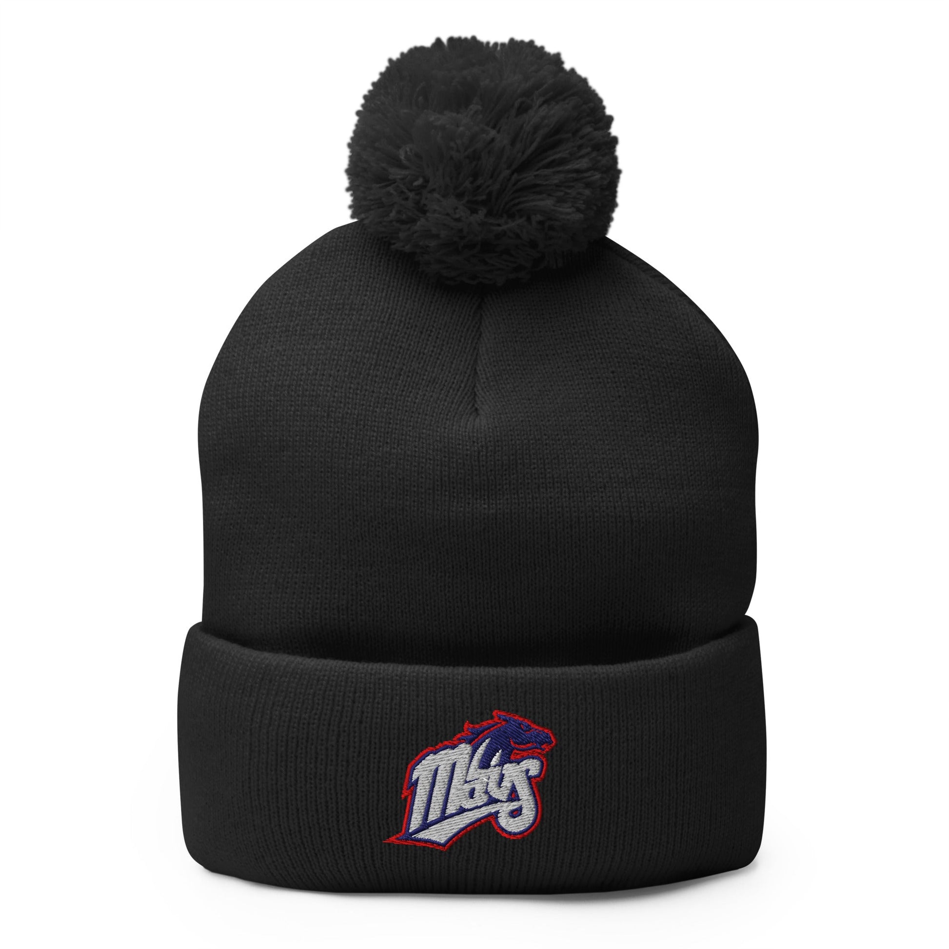 Pom - Pom Beanie | Upper Makefield Mavs Fastpitch | Mavs Logo