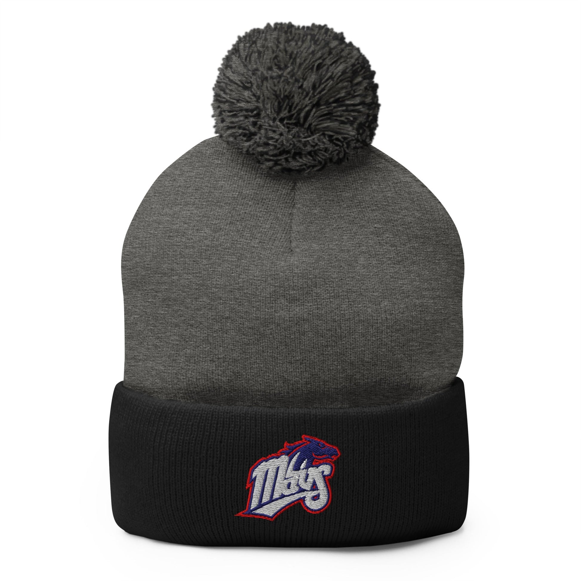 Pom - Pom Beanie | Upper Makefield Mavs Fastpitch | Mavs Logo