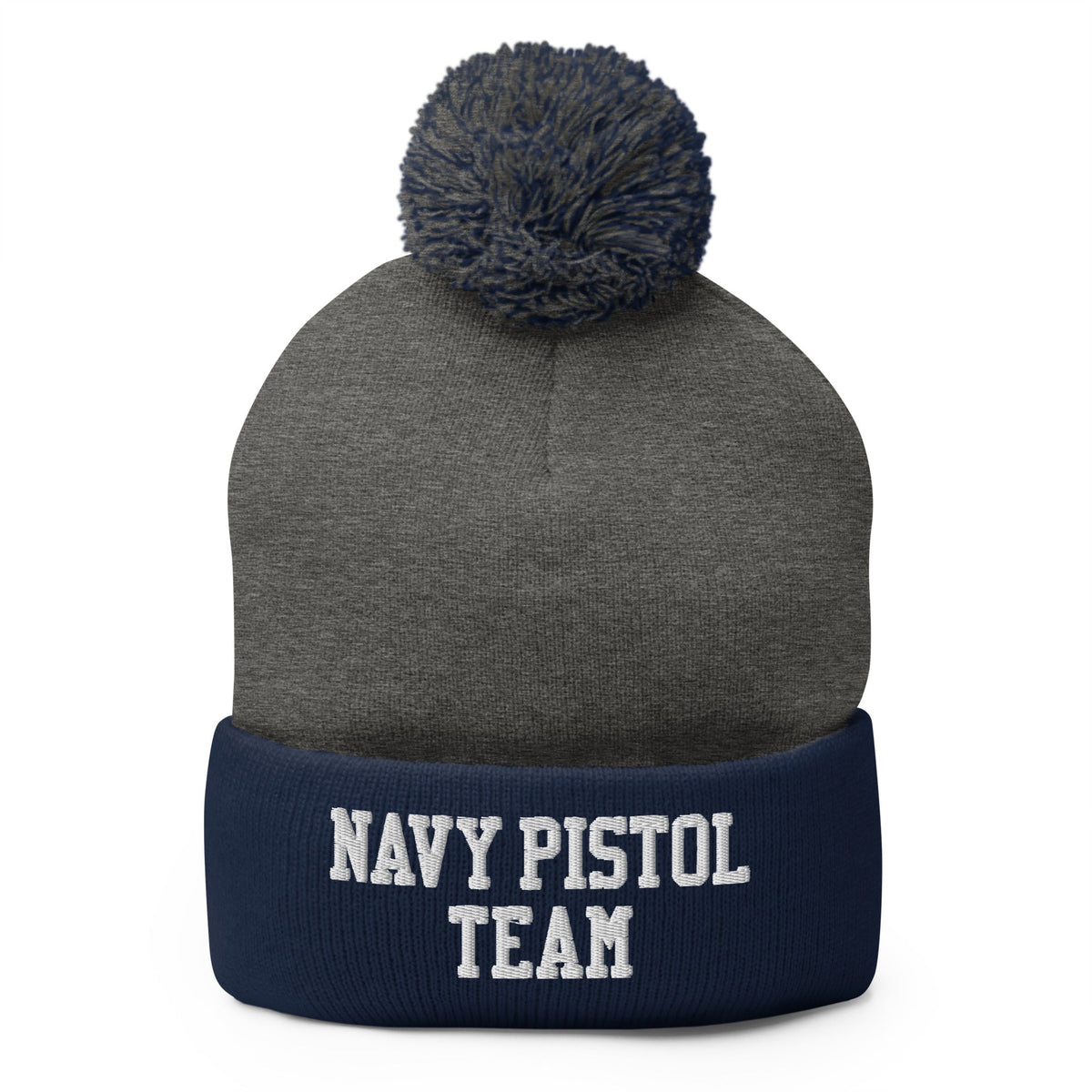 Pom-Pom Beanie | USNA Pistol Team | Crest Logo