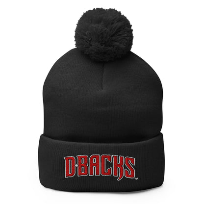 Pom - Pom Beanie | VA Diamondbacks | Script Logo