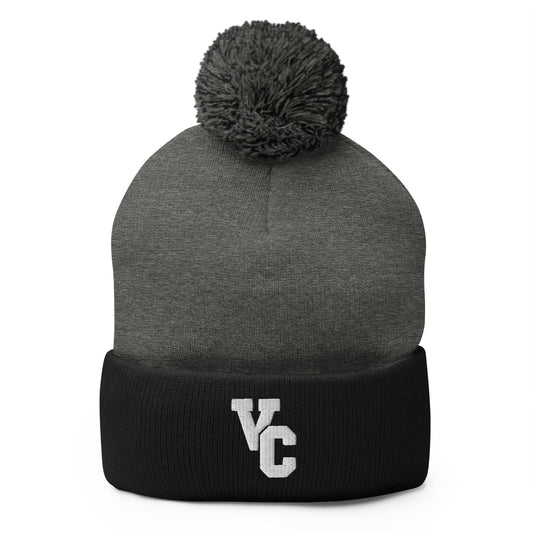 Pom-Pom Beanie | VCMS cheer | Lettermark Logo