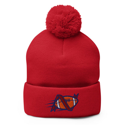 Pom - Pom Beanie | Warren Central Lady Vikes | Football Logo