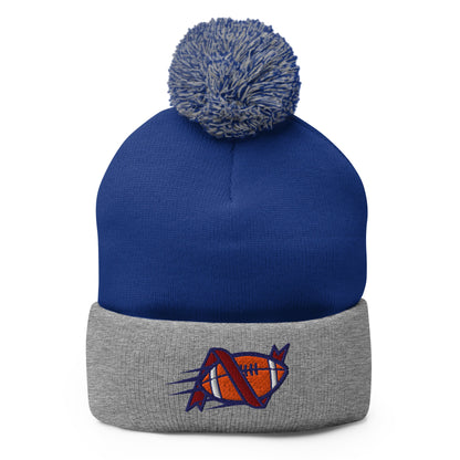 Pom - Pom Beanie | Warren Central Lady Vikes | Football Logo