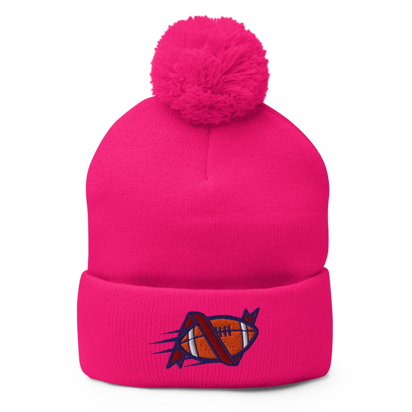 Pom - Pom Beanie | Warren Central Lady Vikes | Football Logo