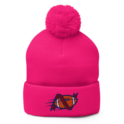Pom - Pom Beanie | Warren Central Lady Vikes | Football Logo