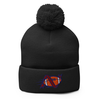 Pom - Pom Beanie | Warren Central Lady Vikes | Football Logo