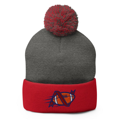 Pom - Pom Beanie | Warren Central Lady Vikes | Football Logo