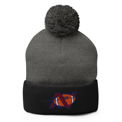 Pom - Pom Beanie | Warren Central Lady Vikes | Football Logo