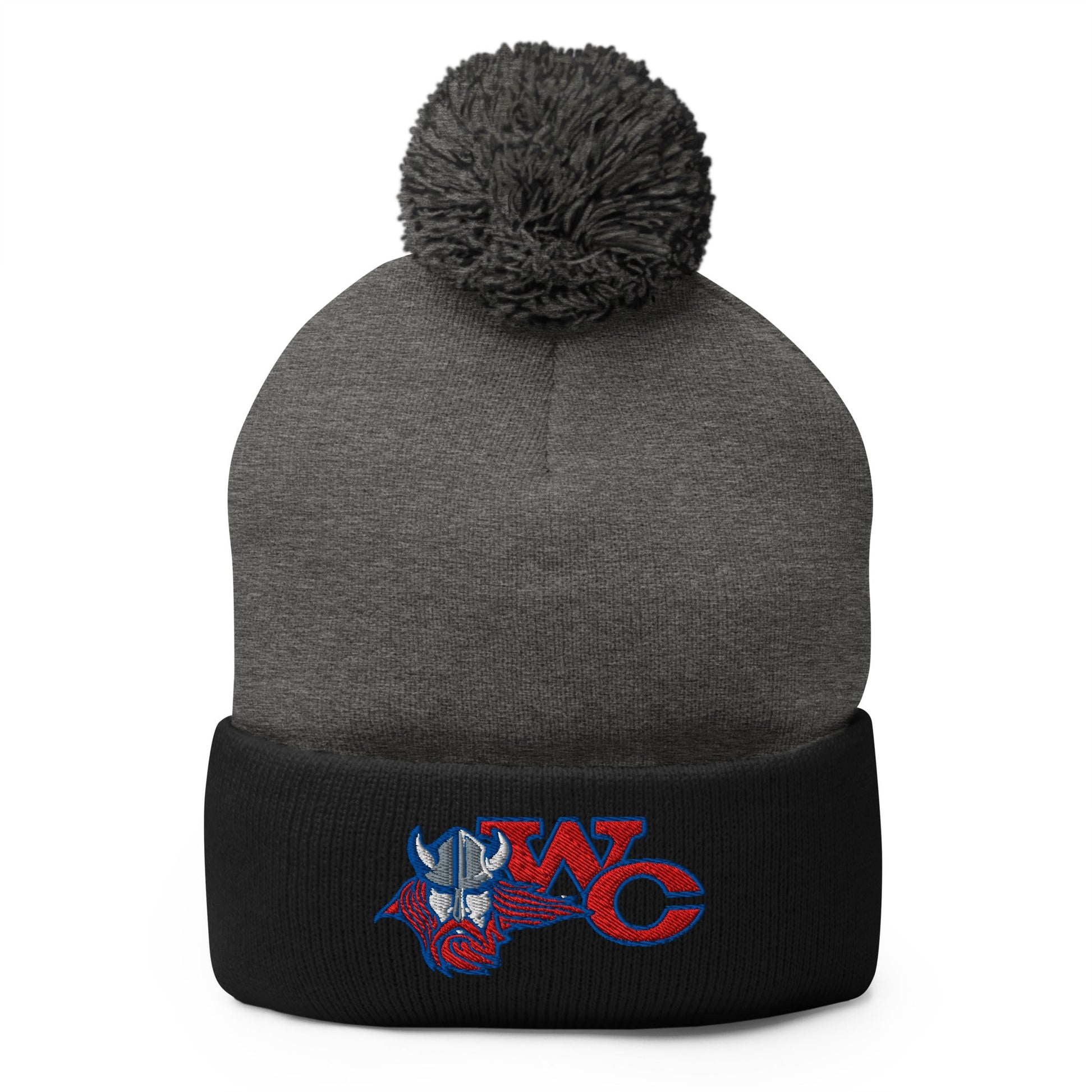 Pom - Pom Beanie | Warren Central Lady Vikes | WC Logo
