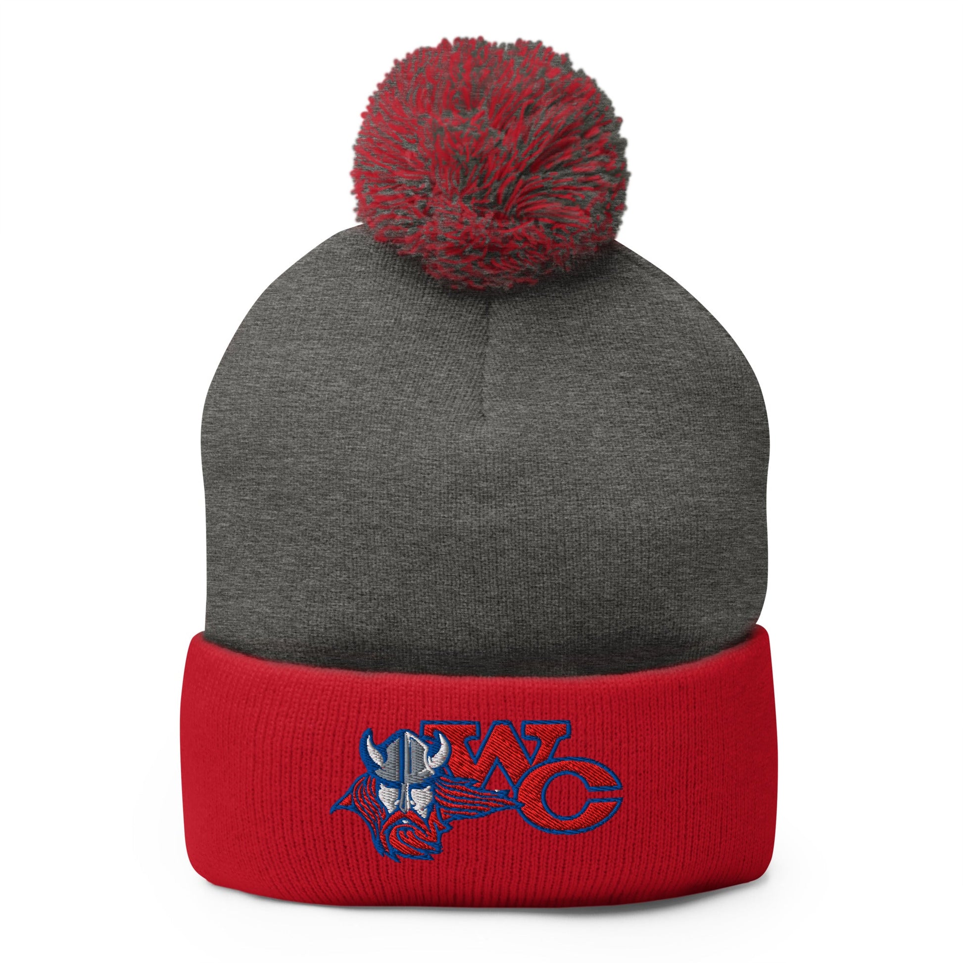 Pom - Pom Beanie | Warren Central Lady Vikes | WC Logo