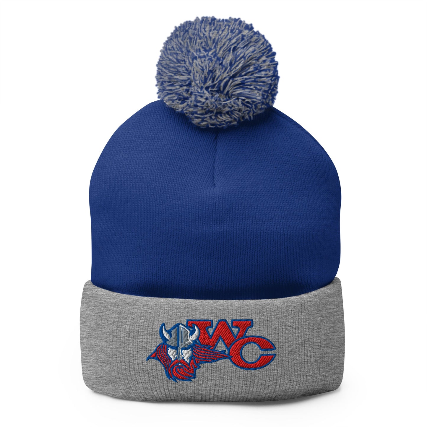 Pom - Pom Beanie | Warren Central Lady Vikes | WC Logo