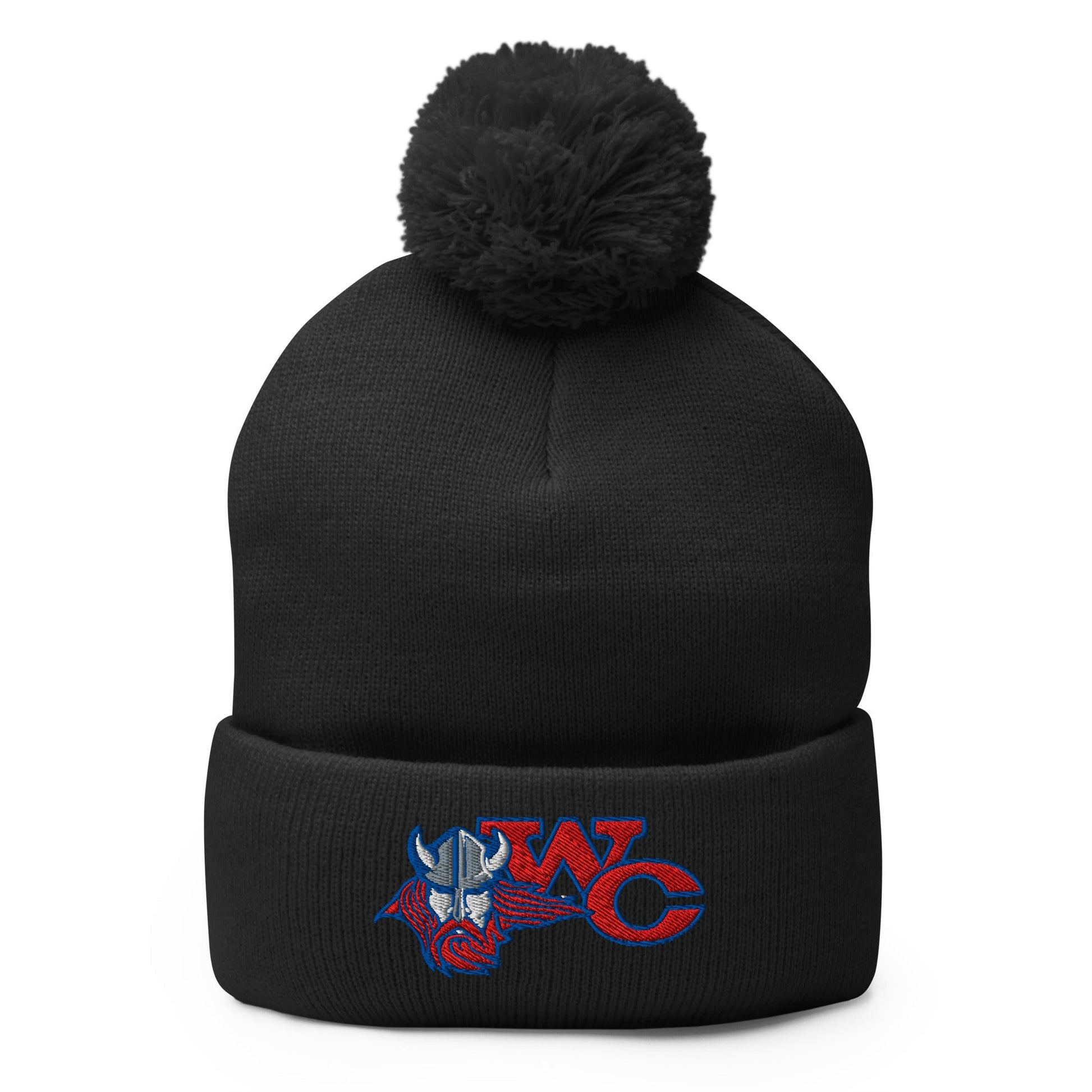 Pom - Pom Beanie | Warren Central Lady Vikes | WC Logo