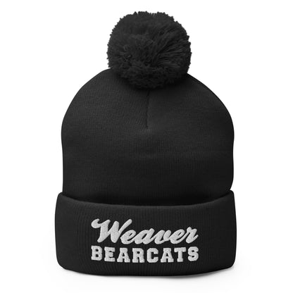 Pom - Pom Beanie | Weaver High School | Athletic Crest Logo