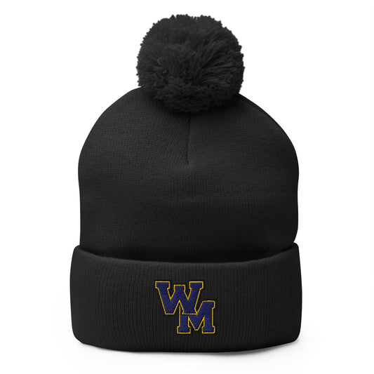Pom-Pom Beanie | West Memphis Community Christian College Gators | WM-Mark Logo