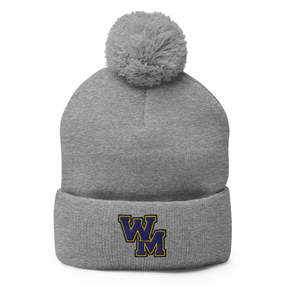 Pom-Pom Beanie | West Memphis Community Christian College Gators | WM-Mark Logo
