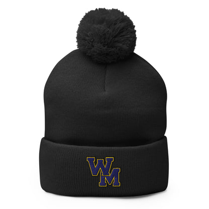 Pom-Pom Beanie | West Memphis Community Christian College Gators | WM-Mark Logo