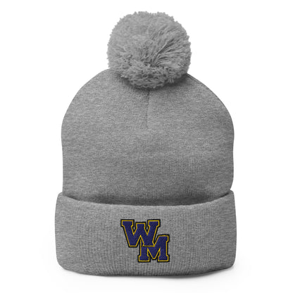 Pom-Pom Beanie | West Memphis Community Christian College Gators | WM-Mark Logo