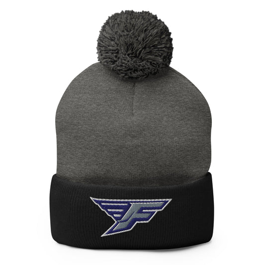 Pom - Pom Beanie | West Texas Flyers | F Logo
