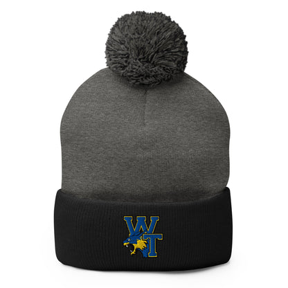 Pom - Pom Beanie | Wilcox Soccer | WT Logo