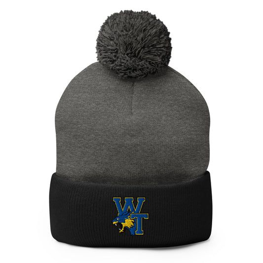 Pom - Pom Beanie | Wilcox Soccer | WT Logo
