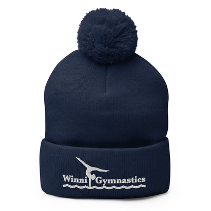 Pom - Pom Beanie | Winni Gymnastics | Alt Logo