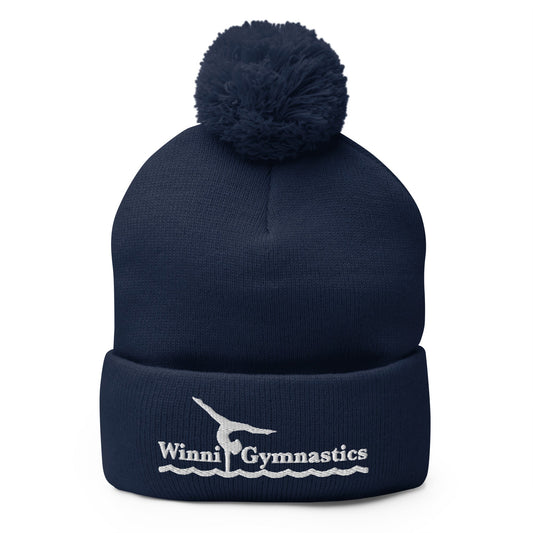 Pom - Pom Beanie | Winni Gymnastics | Alt Logo