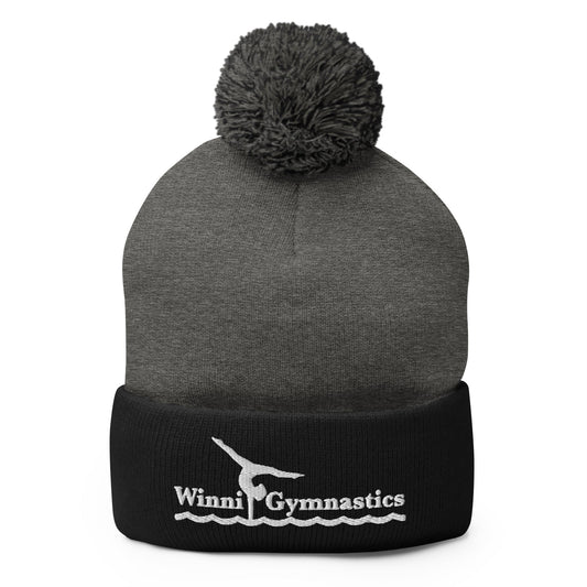 Pom - Pom Beanie | Winni Gymnastics | Alt Logo