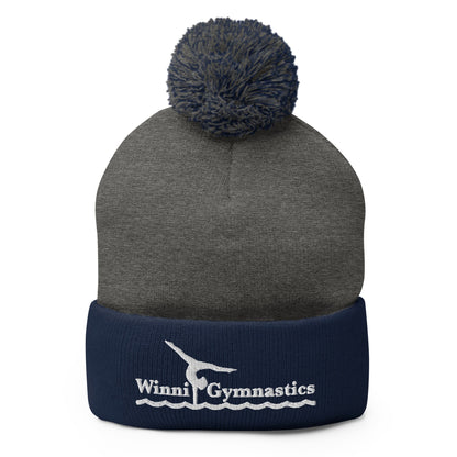 Pom - Pom Beanie | Winni Gymnastics | Alt Logo