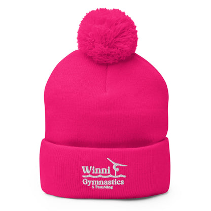 Pom - Pom Beanie | Winni Gymnastics | Tumbling Logo