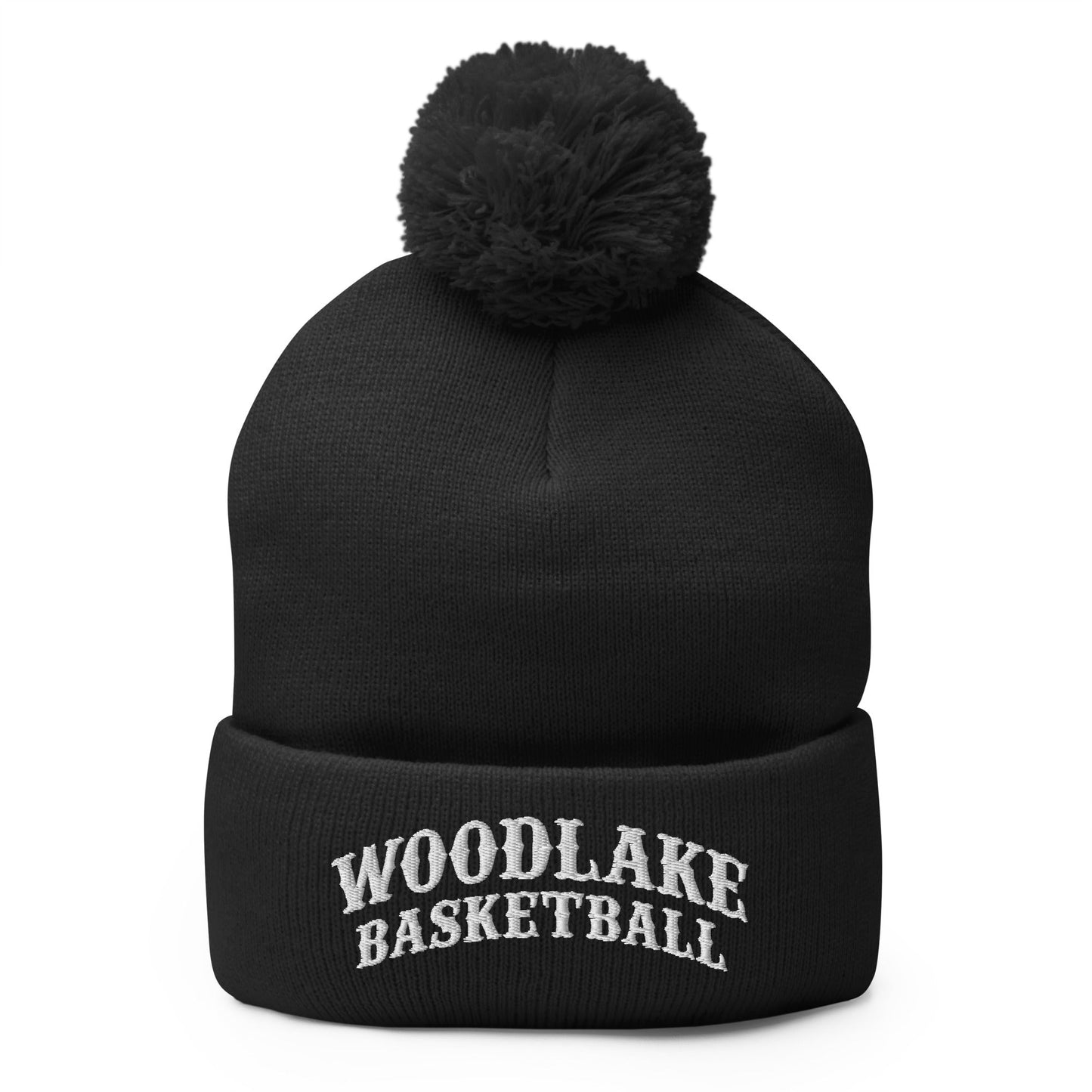 Pom-Pom Beanie | Woodlake Boys Basketball | Athletics Logo