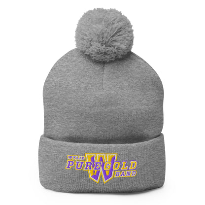 Pom - Pom Beanie | Wylie ISD | Pure Gold Logo
